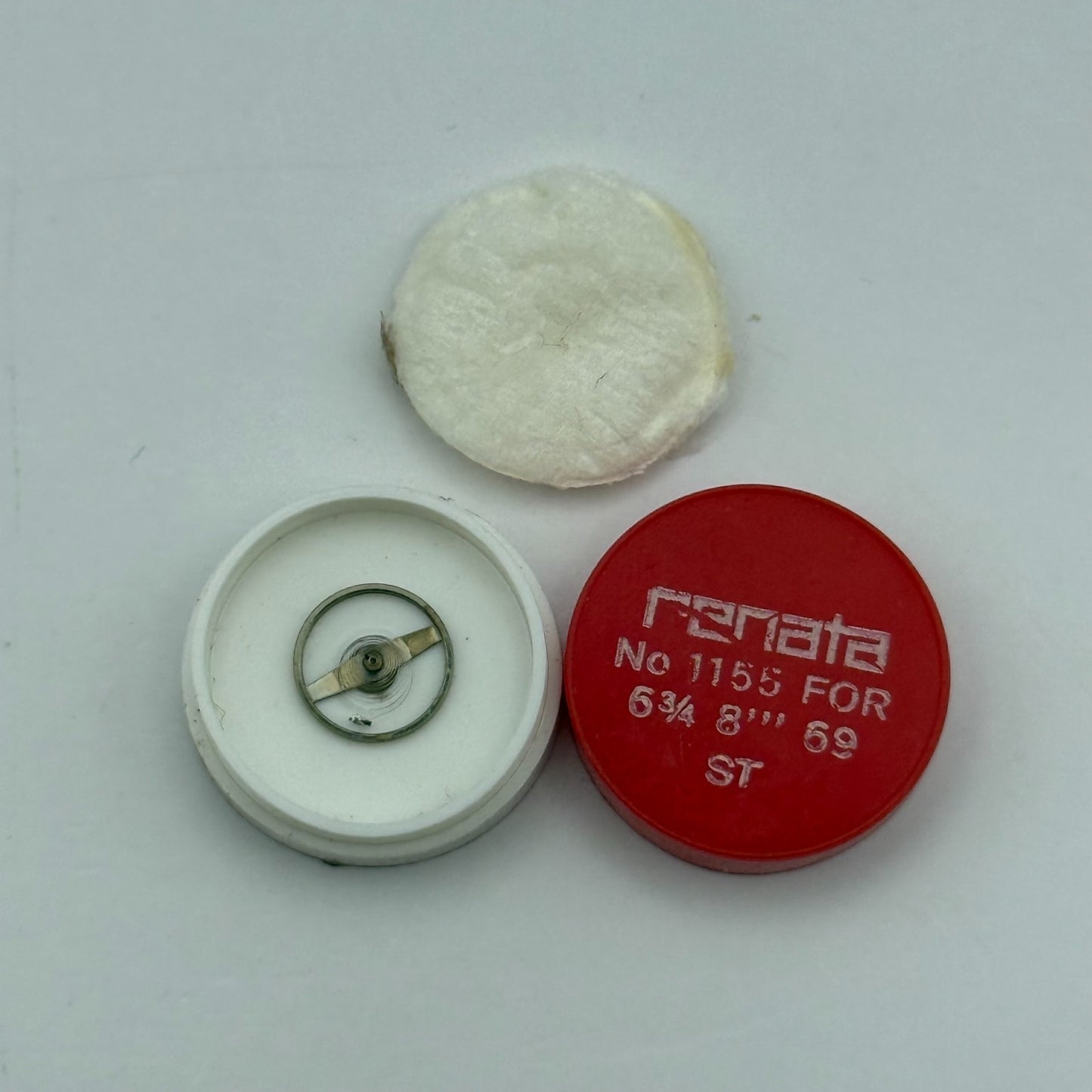 ST 69 Balance Wheel Complete And Spring 6 3/4–8’’’ 1155 Watch Movement Parts