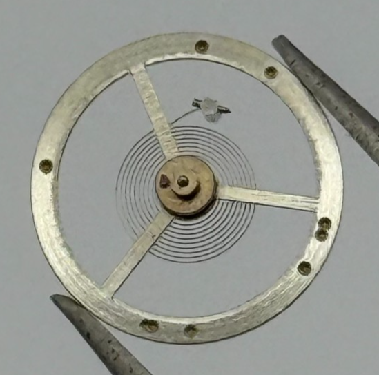 EB 8021 Balance Wheel Complete And Spring 10 1/2’’’ 1253 Watch Movement Parts