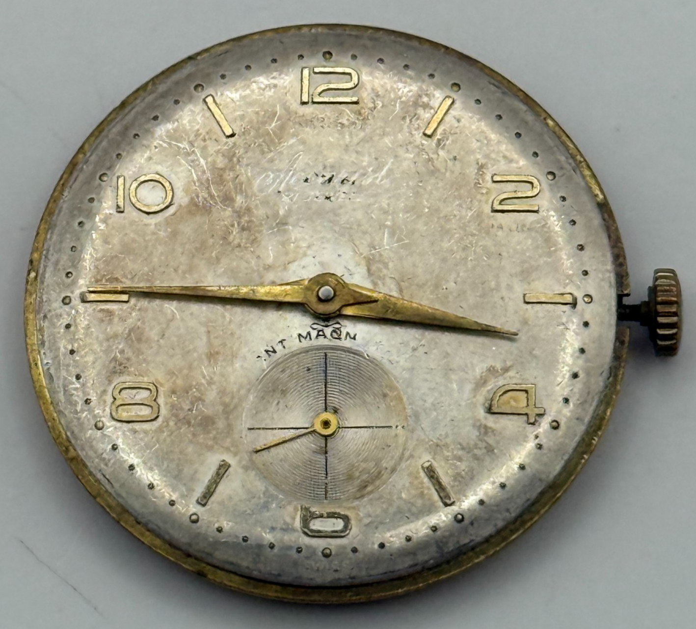 AS 1002 984 Watch Movement Accurist Manual Wind Vintage Parts Repair 29.8mm