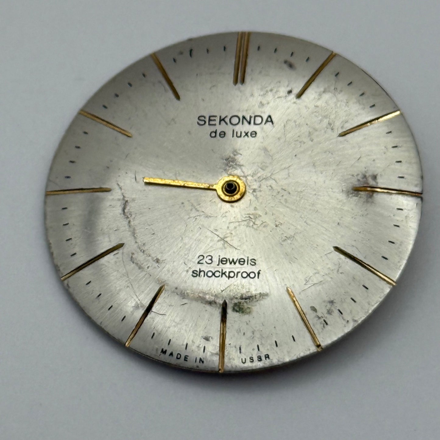 Sekonda Luch 2209 Watch Movement Manual Wind Vintage Soviet Parts Repair 22.6mm