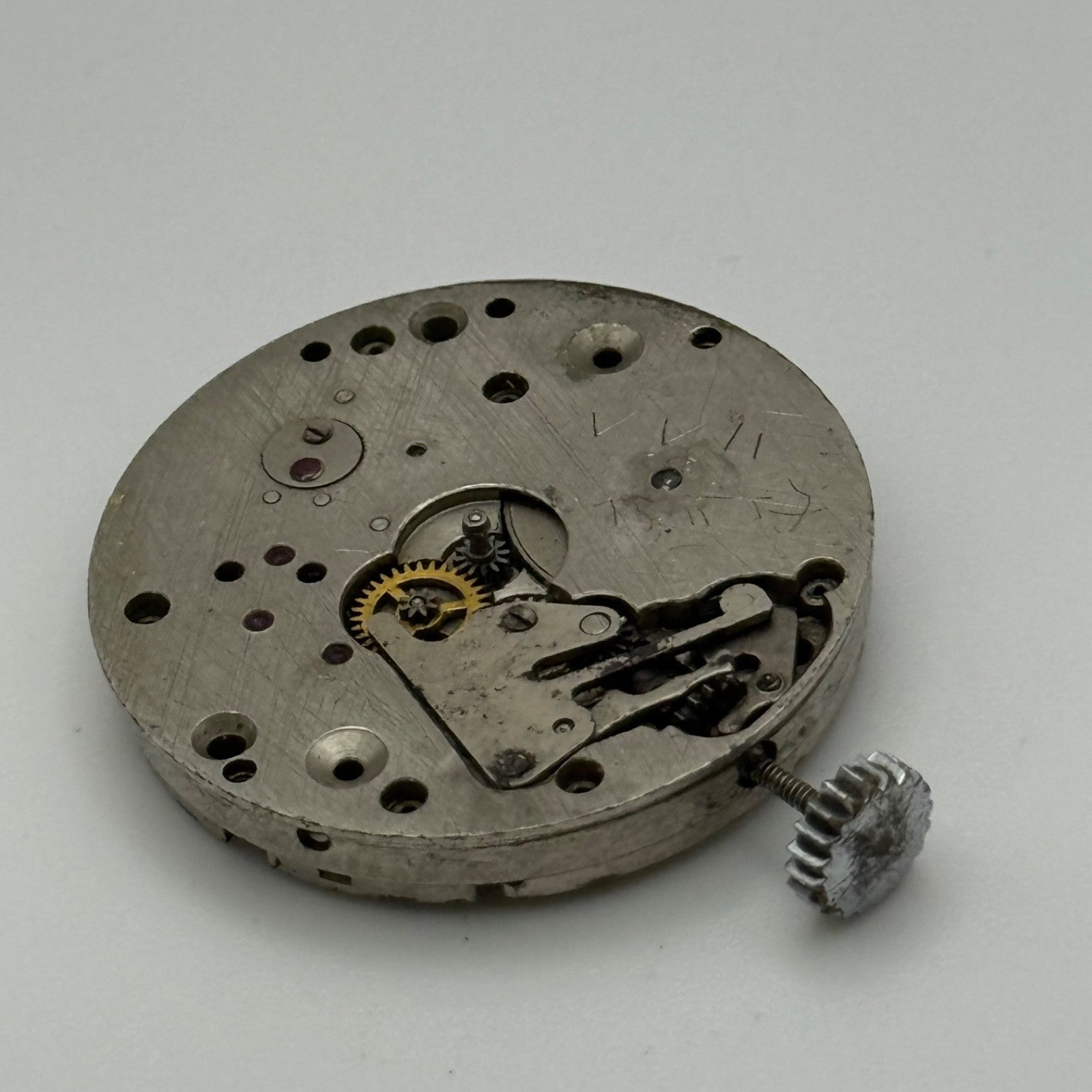 Soviet 1-56 Watch Movement Manual Wind Vintage For Parts Or Repair 26.6mm