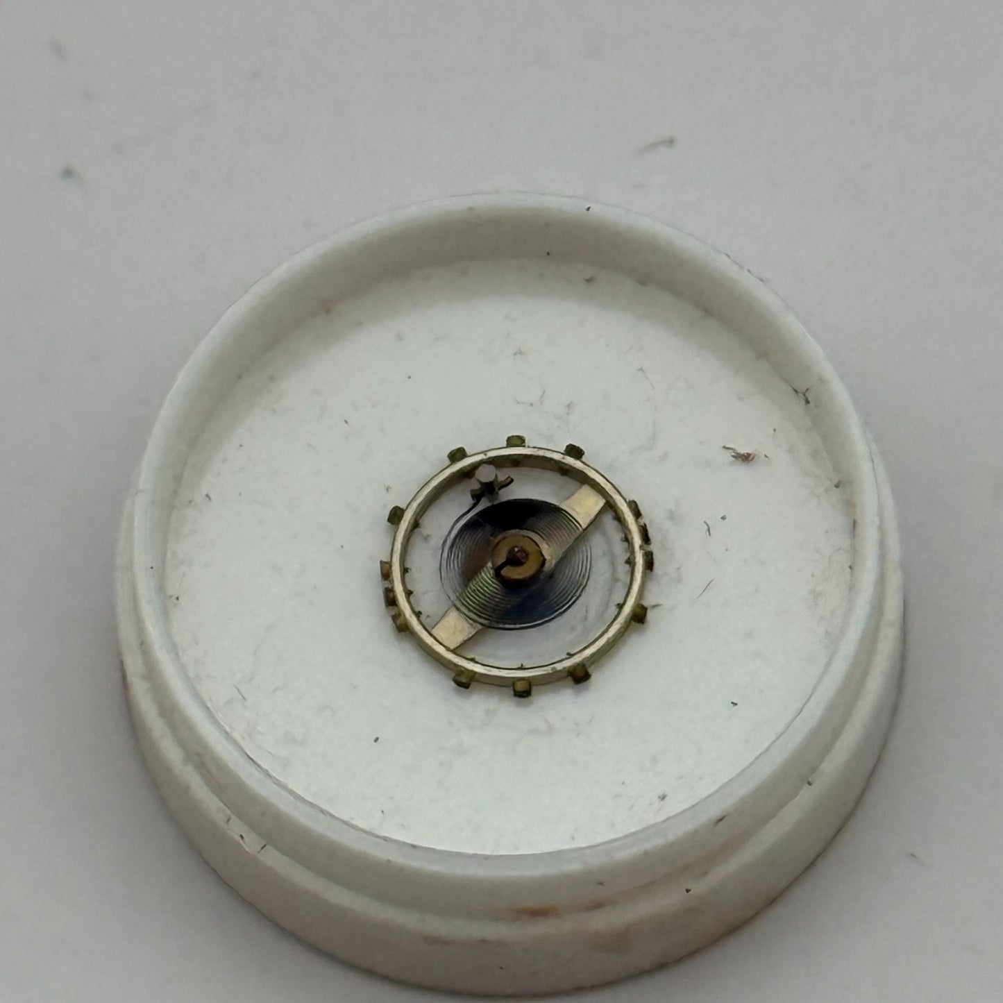 Peseux 100 Balance Wheel Complete And Spring  5¼’’’ 275 Watch Movement Parts NOS