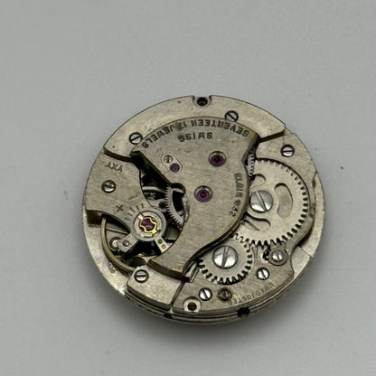 ST 1686 Watch Movement Manual Wind Swiss 17 Jewels Vintage Parts Repair 25.9mm