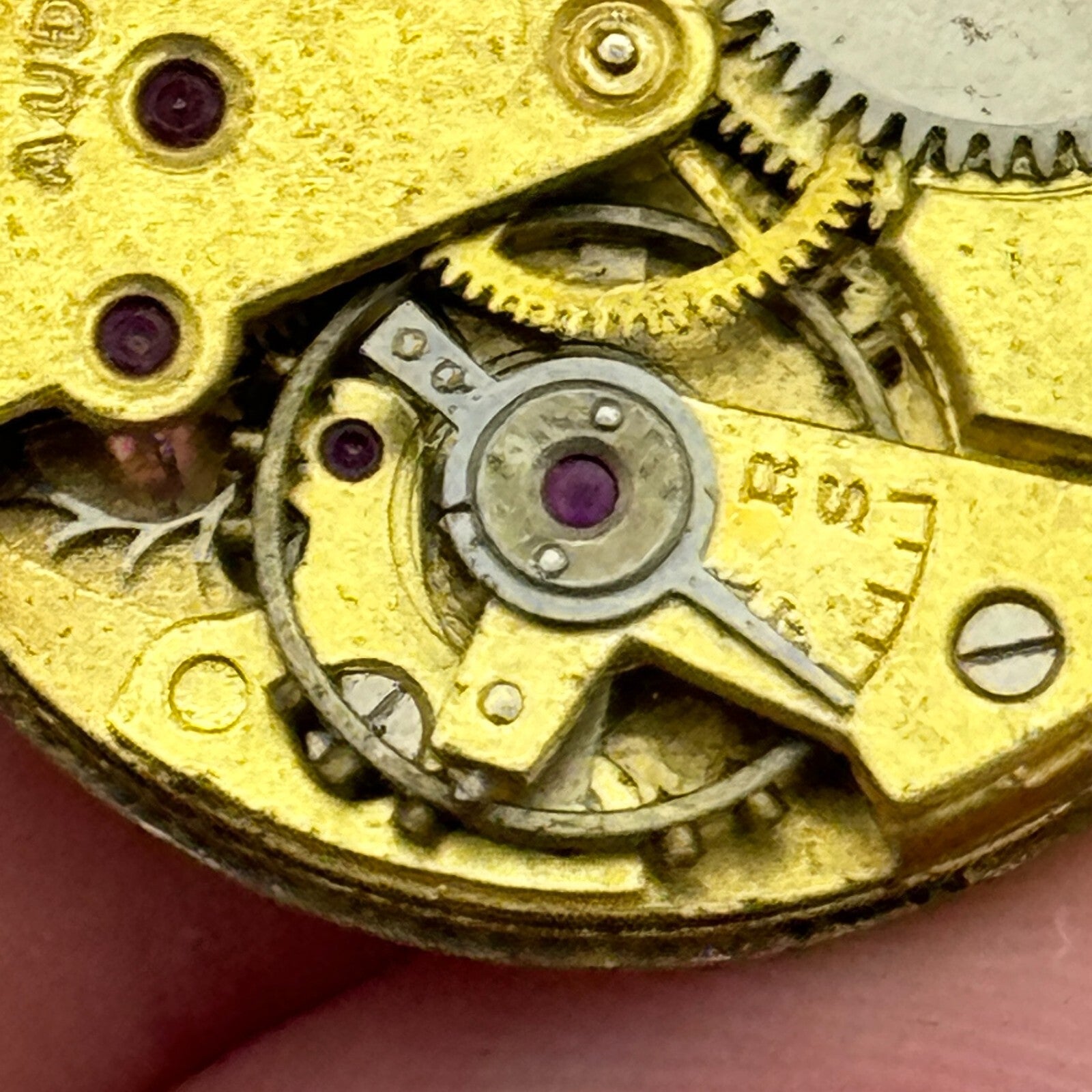 23.6mm Audax Cal 18 Manual Wind Watch Movement Swiss Made Vintage PARTS SPARES