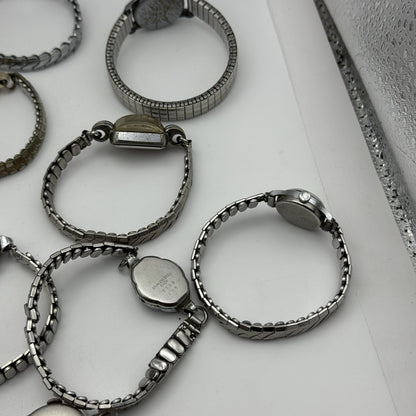 Bundle Of Ladies Vintage Manual Wind Wristwatches Joblot PARTS REPAIR SPARES