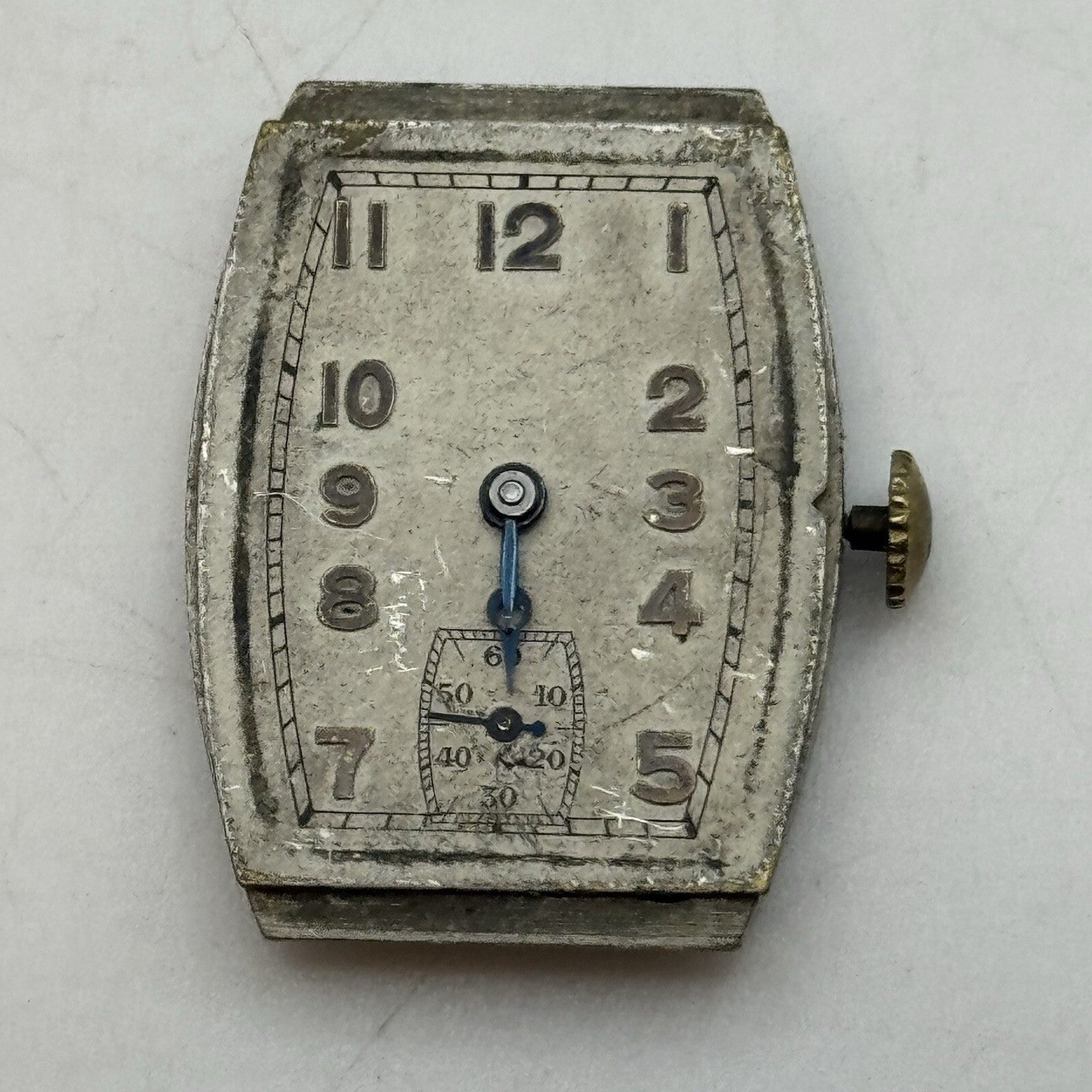20mm Art Deco High Quality Tank Watch Movement Dial Hands Restoration Repair