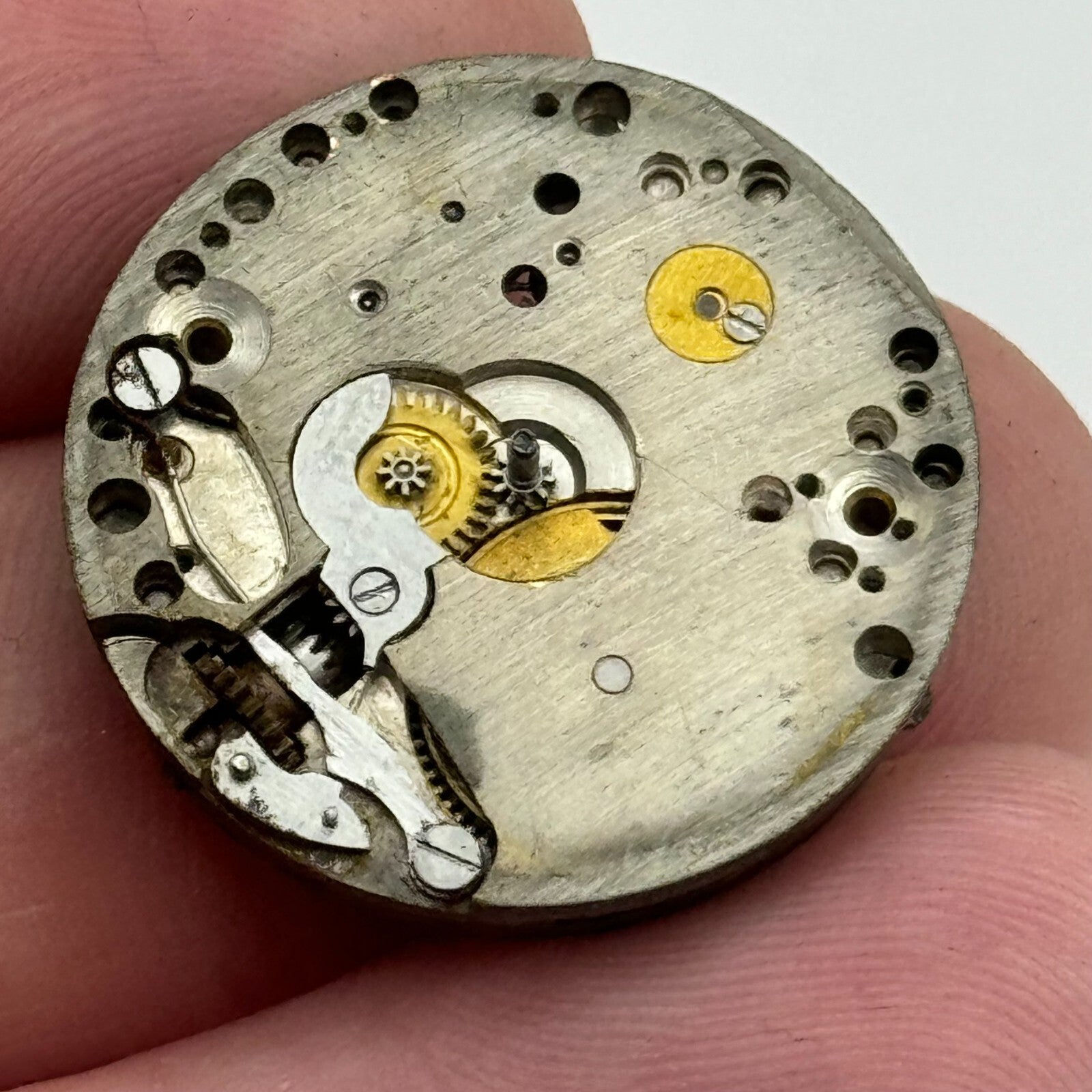 23.6mm 15 Jewels Military Trench Watch Movement Manual Wind Swiss Vintage PARTS