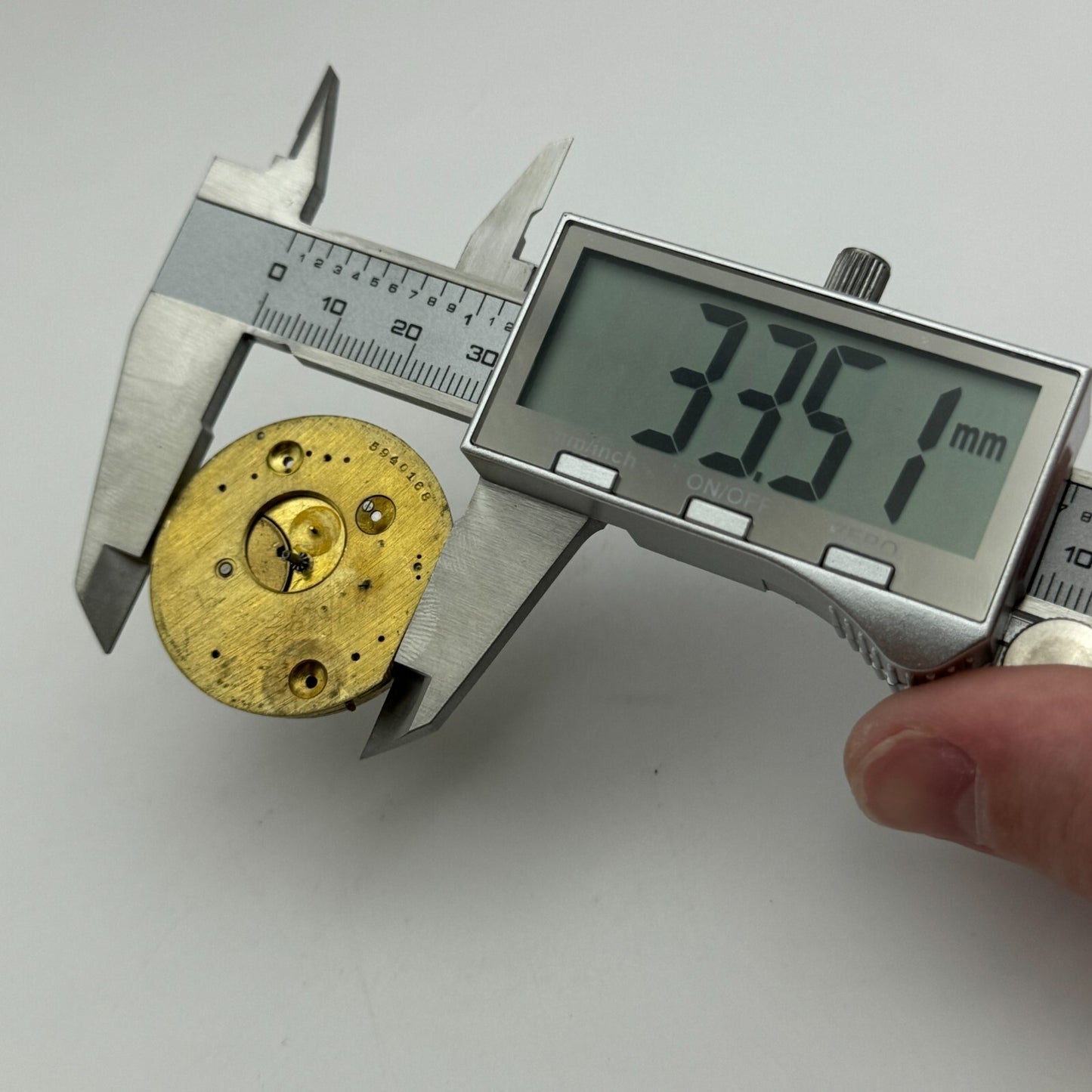 35.9mm Antique Interesting Key Wound Pocket Watch Movement PARTS REPAIR SPARES