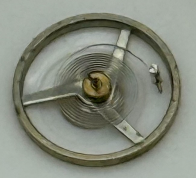 FHF 57-21 Balance Wheel Complete And Spring 6¾’’’ 1518 M Watch Movement Parts 