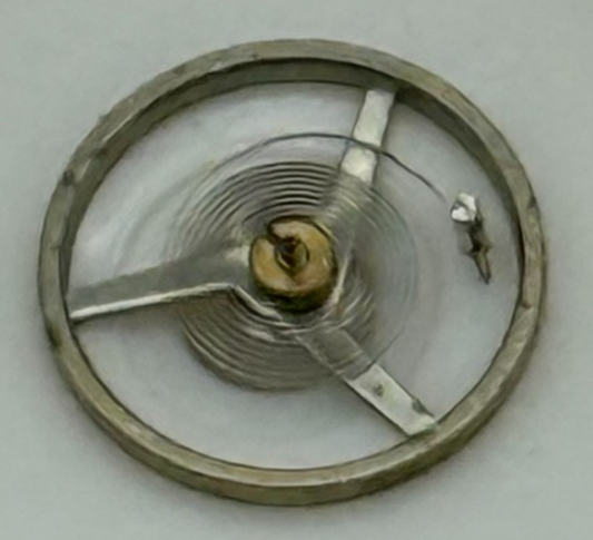FHF 57-21 Balance Wheel Complete And Spring 6¾’’’ 1518 M Watch Movement Parts 
