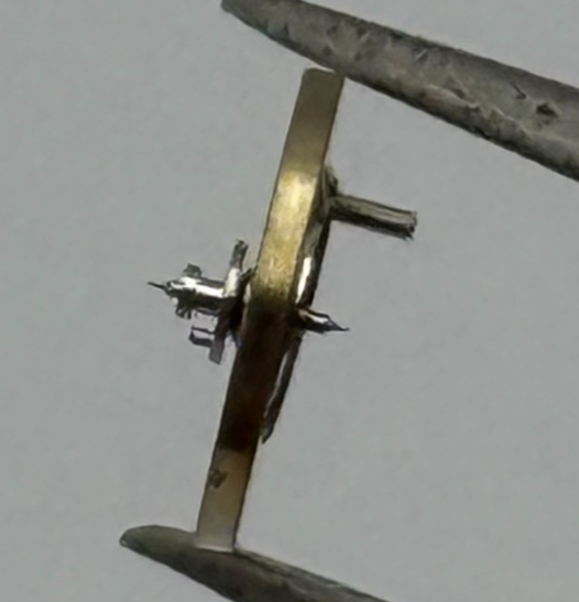 AS 1977-2 Balance Wheel Complete And Spring  1831 M Watch Movement Parts NOS