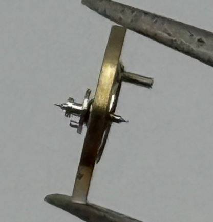 AS 1977-2 Balance Wheel Complete And Spring  1831 M Watch Movement Parts NOS