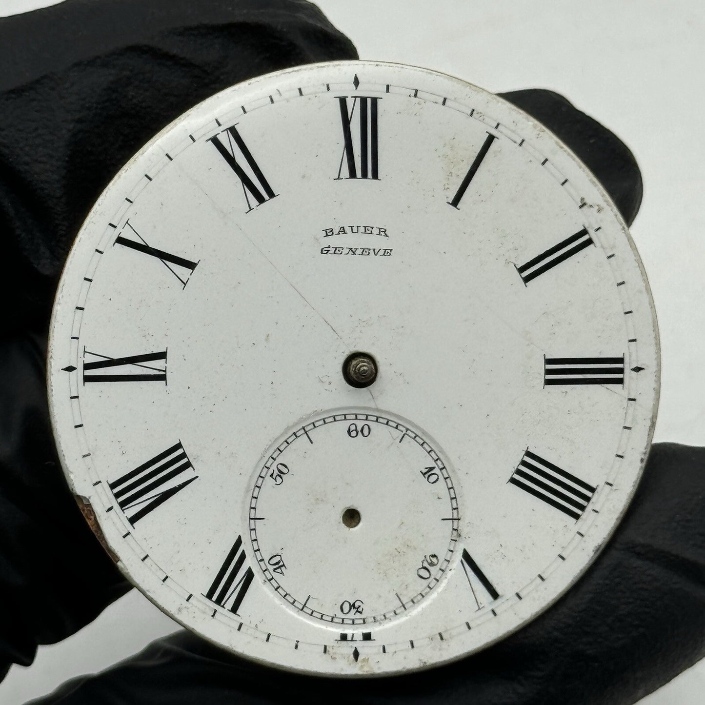 39.5mm Manual Wind Bauer Geneve No Balance Pocket Watch Movement FOR PARTS