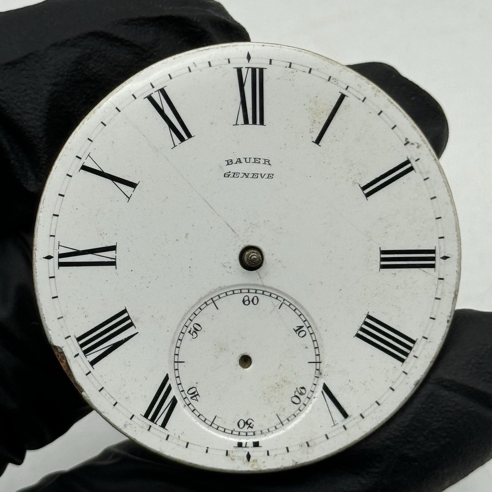 39.5mm Manual Wind Bauer Geneve No Balance Pocket Watch Movement FOR PARTS