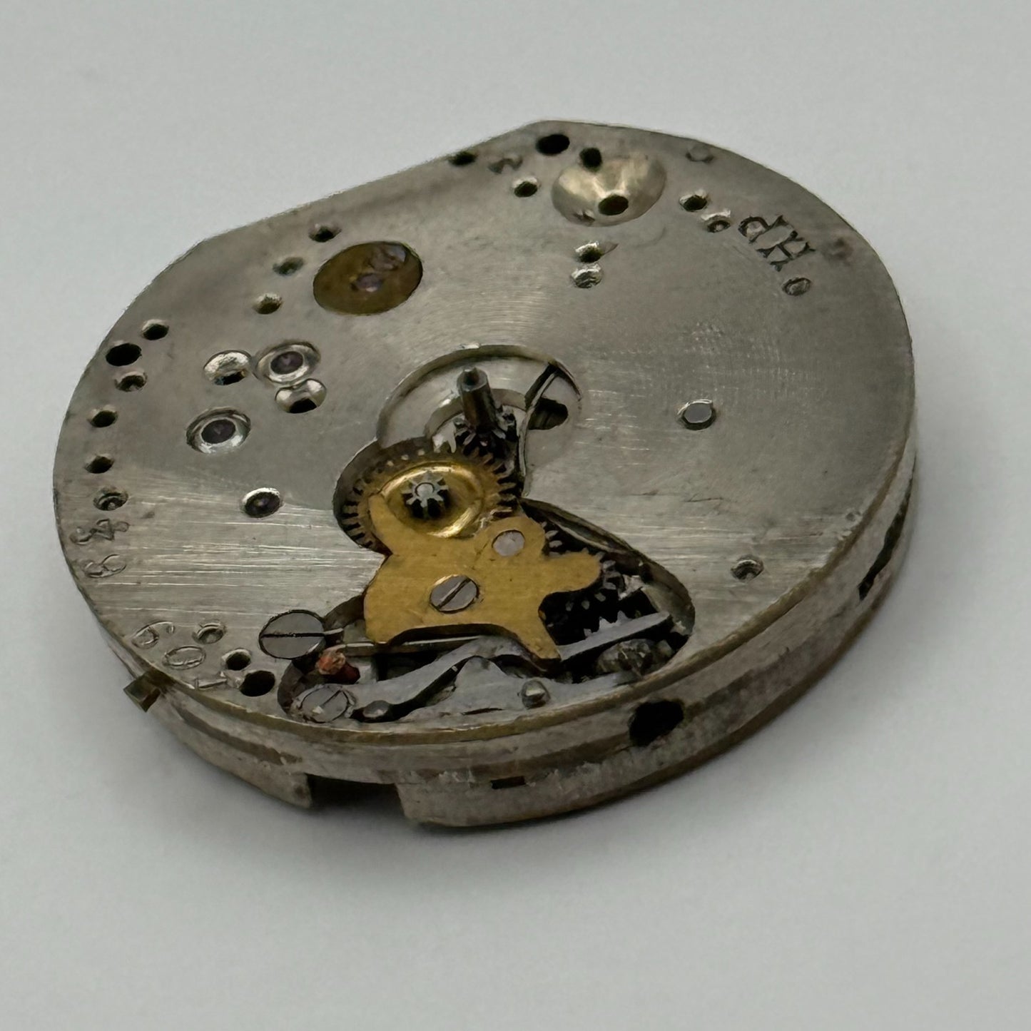 HP Parrenin Watch Movement Manual Wind Vintage Swiss Made Parts Repair 24.8mm