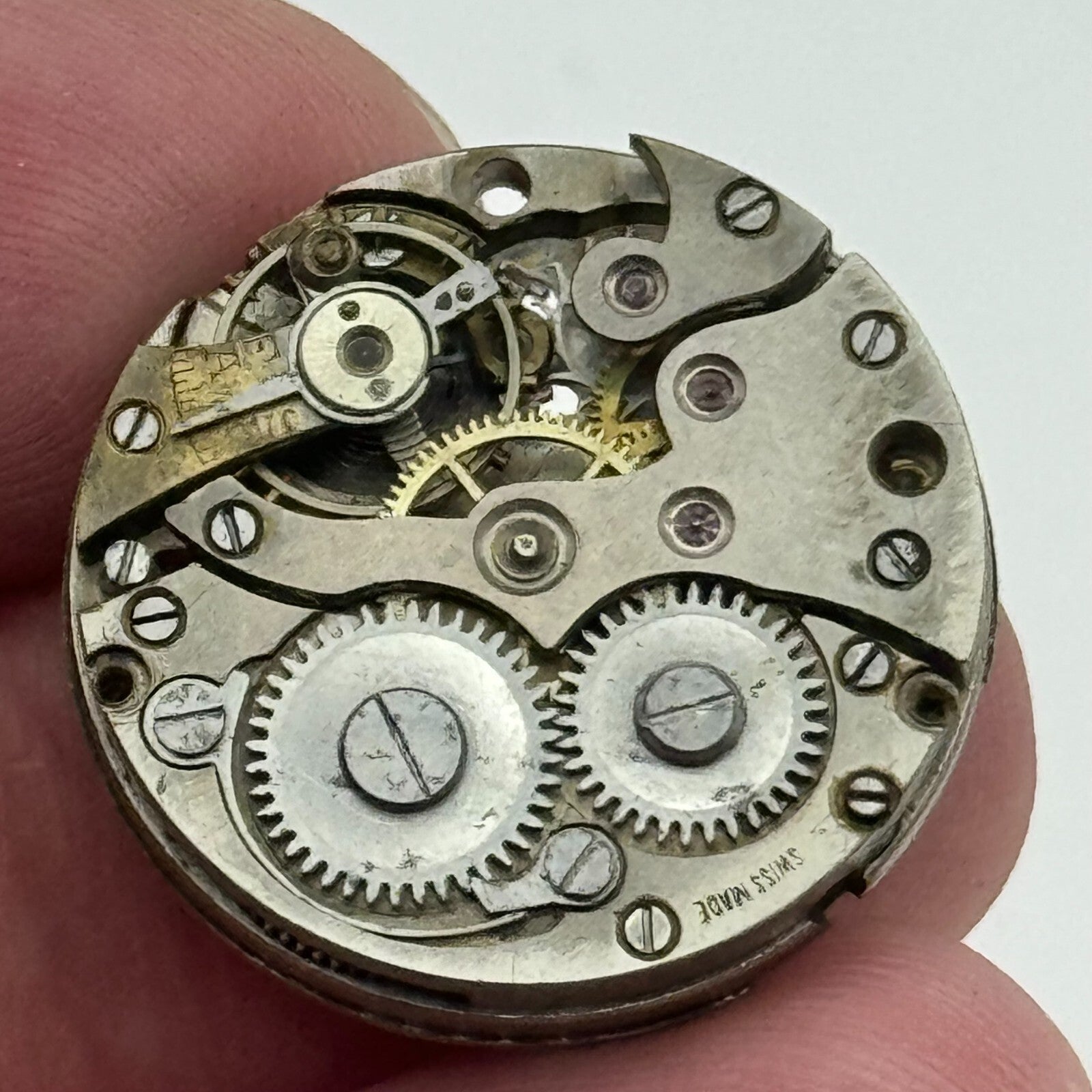 23.6mm GS Dubois SFG Manual Wind Watch Movement Vintage Swiss FOR PARTS SPARES
