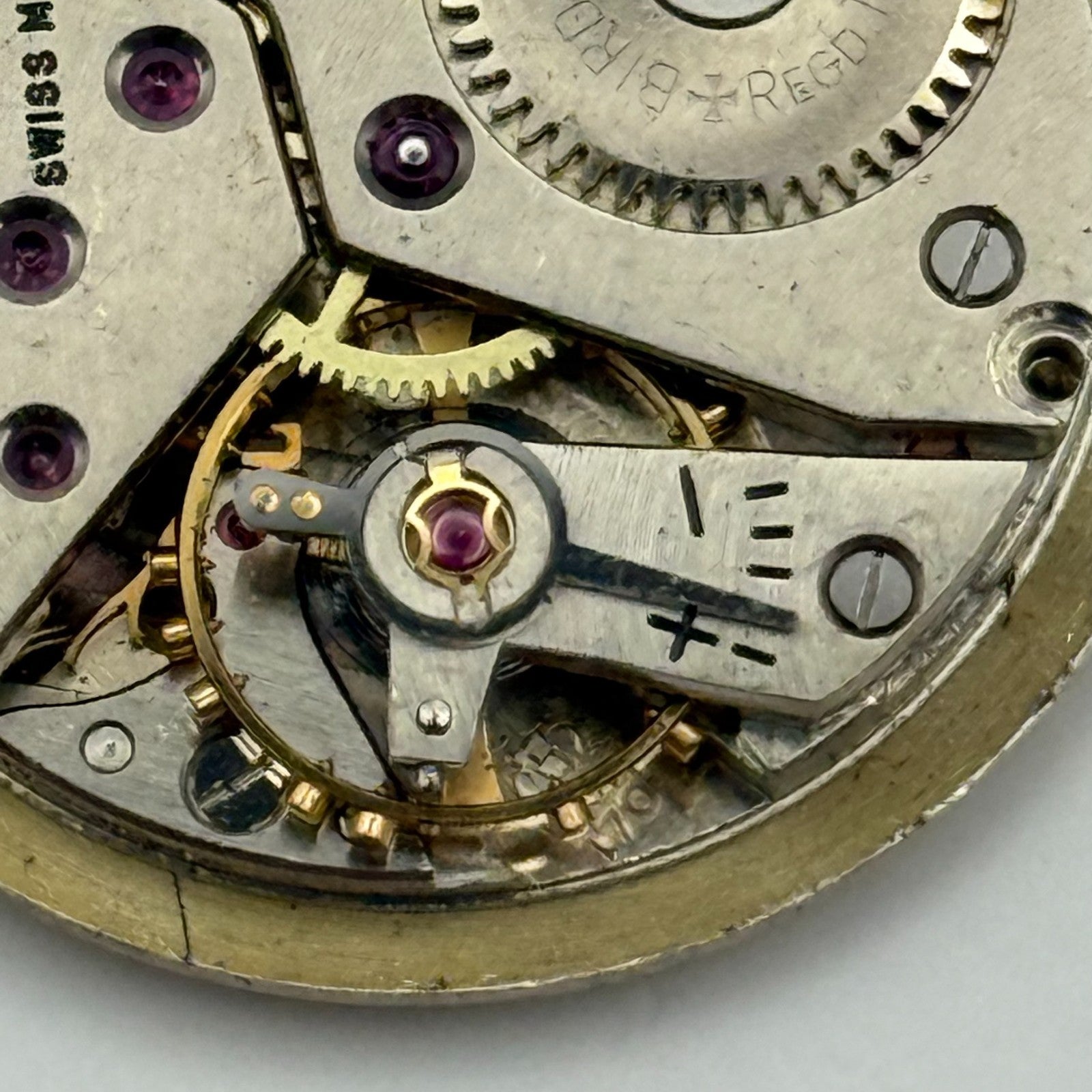 Peseux 170 Watch Movement Hefik Manual Wind Vintage Swiss Parts Repair 23.5mm