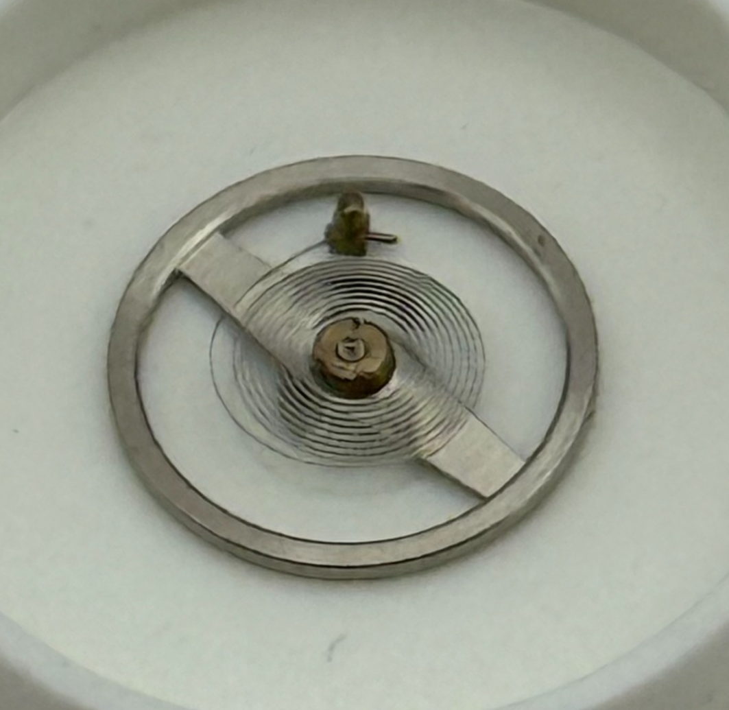 Ebosa 52 Balance Wheel Complete And Spring  5½’’’ 130 Watch Movement Parts NOS