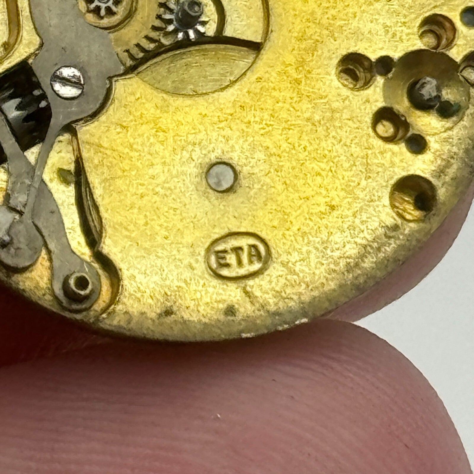 23.6mm Audax W.J.H. ETA 15 Jewels Balance Ok Manual Wind Watch Movement PARTS