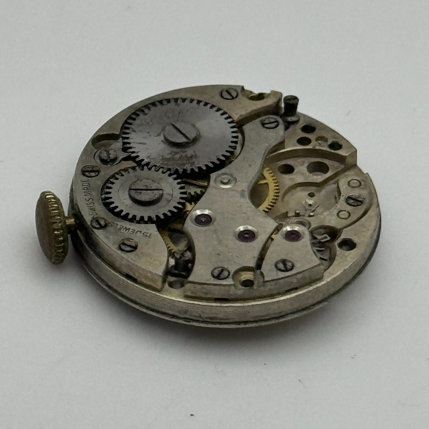 23.4mm Unidentified Cal 116 Manual Wind Watch Movement Swiss Vintage PARTS SPARE