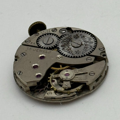 23.6mm Rotary AS 984 Manual Wind 15 Jewels Watch Movement Swiss Vintage PARTS