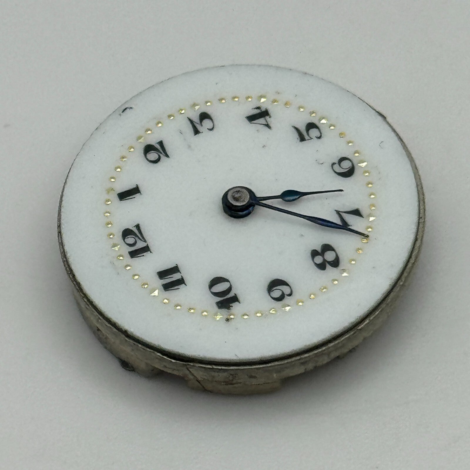 23.6mm 15 Jewels Swiss Porcelain Dial Trench Watch Movement Manual Wind PARTS