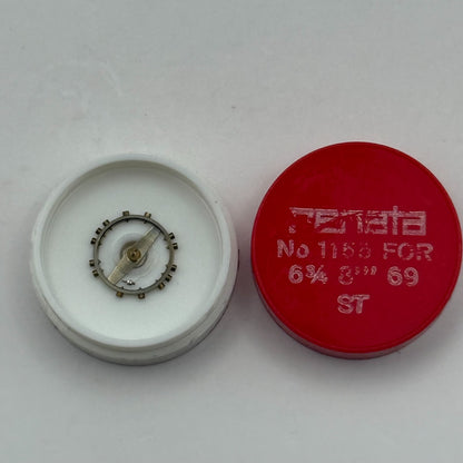 ST 69 Balance Wheel Complete And Spring 6 3/4-8''' 1156 Watch Movement Parts NOS