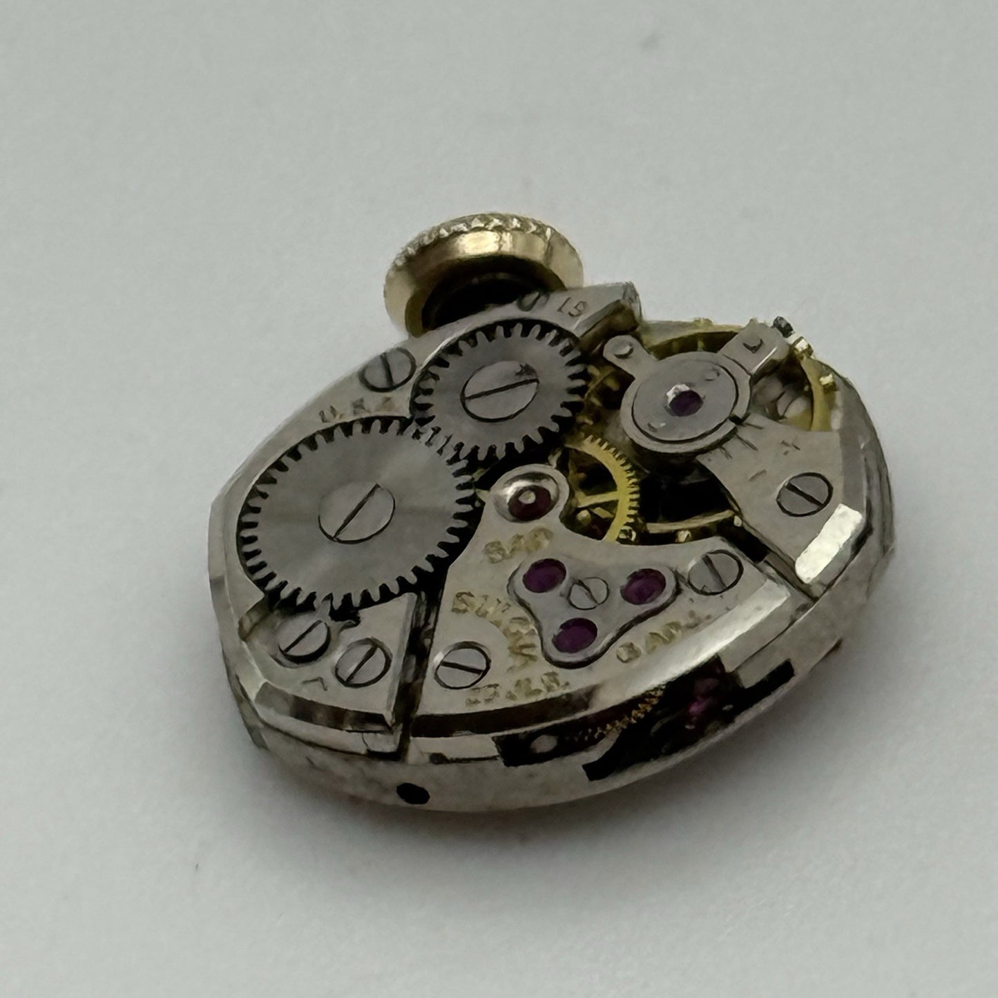 13.1mm Vintage Ladies Bulova 5AD Manual Wind Swiss Watch Movement PARTS REPAIR