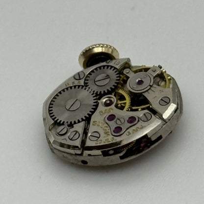 13.1mm Vintage Ladies Bulova 5AD Manual Wind Swiss Watch Movement PARTS REPAIR