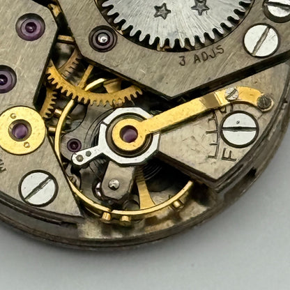 Marvin 17 Jewels Non Magnetic Watch Movement Manual Wind Vintage Parts 23.2mm