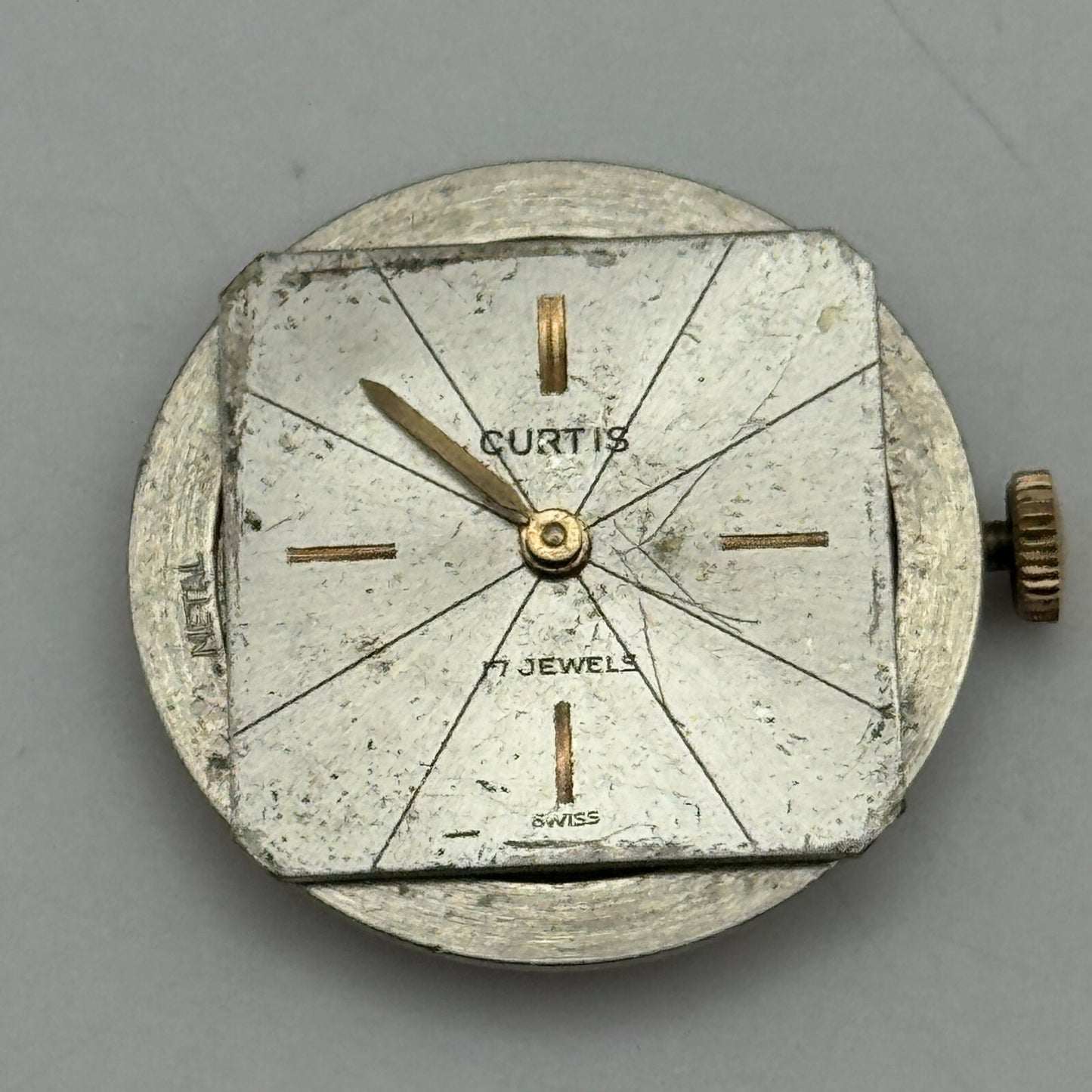 22.5mm Ladies Curtis Felsa F 4022 Manual Wind Watch Movement Swiss Vintage PARTS
