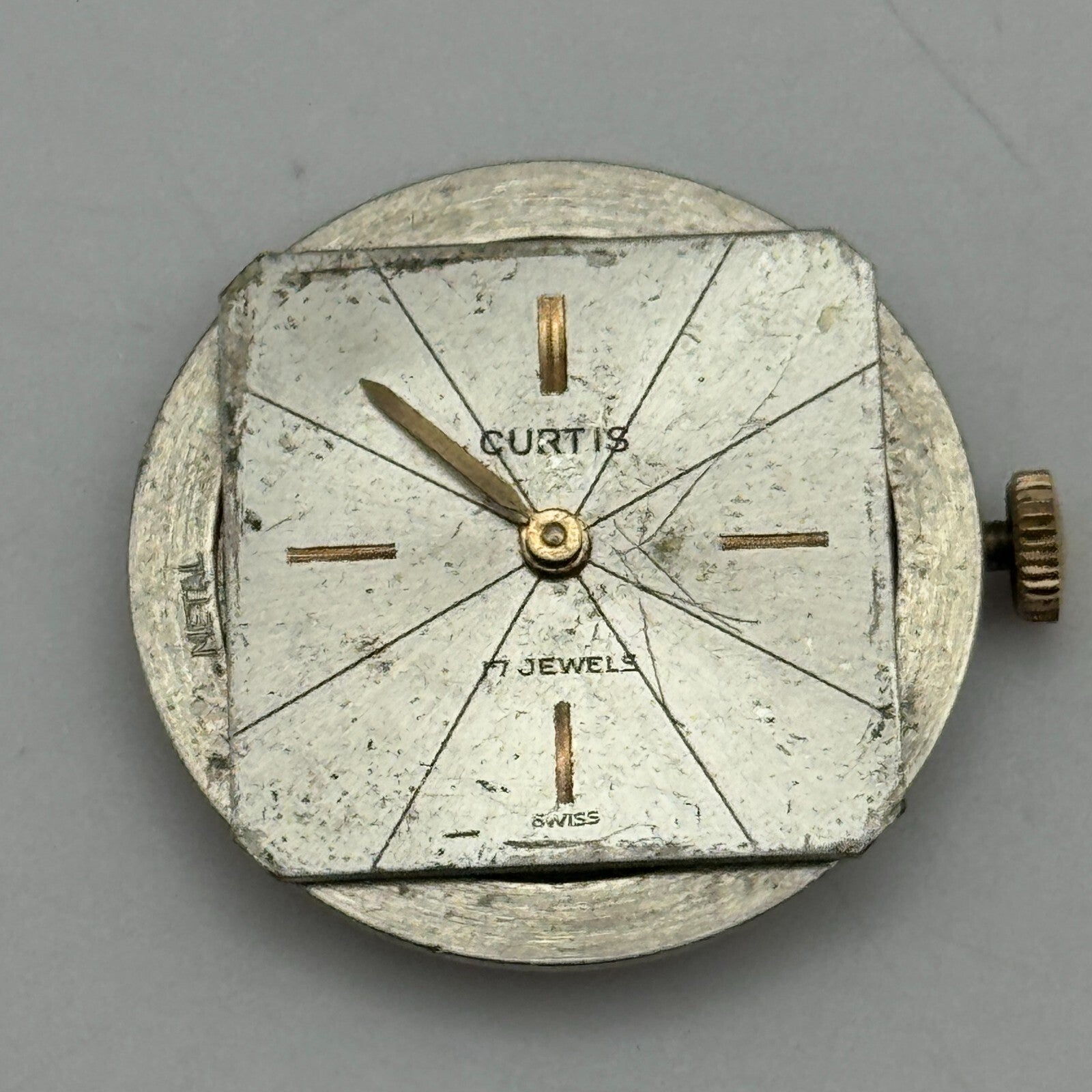 22.5mm Ladies Curtis Felsa F 4022 Manual Wind Watch Movement Swiss Vintage PARTS
