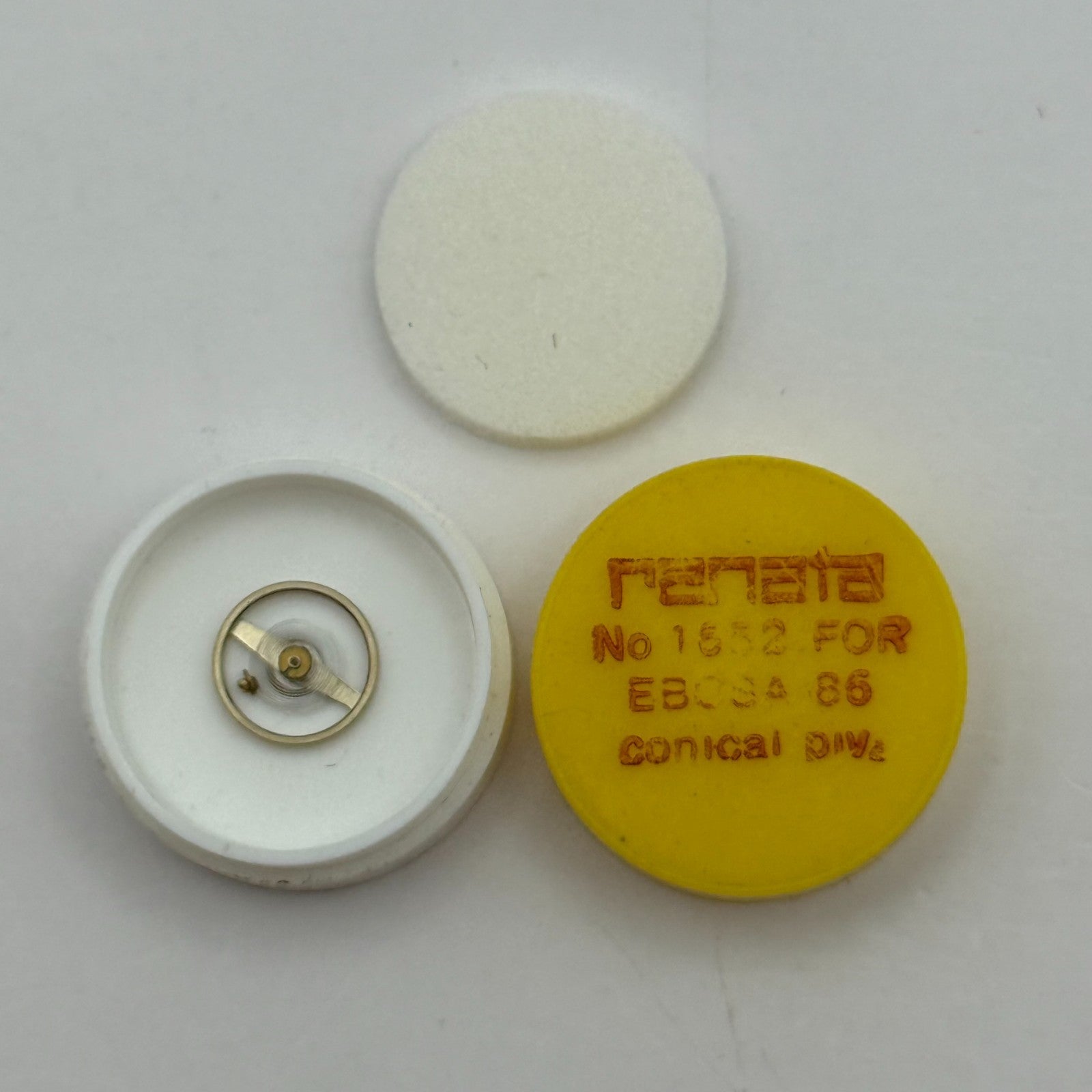 Ebosa 86 Balance Wheel Complete And Spring Conical Piva Watch Movement Parts 