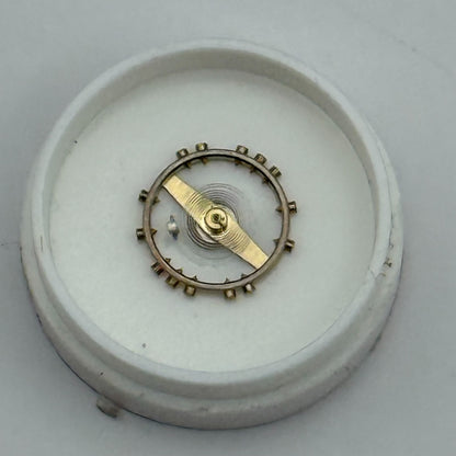 FEF 370 371 Balance Wheel Complete And Spring  176 Watch Movement Parts NOS