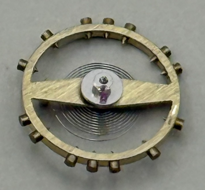 Derby 40 Balance Wheel Complete And Spring  8¾’’’ 102 M Watch Movement Parts NOS
