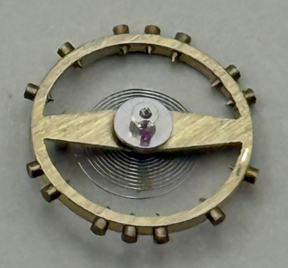 Derby 40 Balance Wheel Complete And Spring  8¾’’’ 102 M Watch Movement Parts NOS