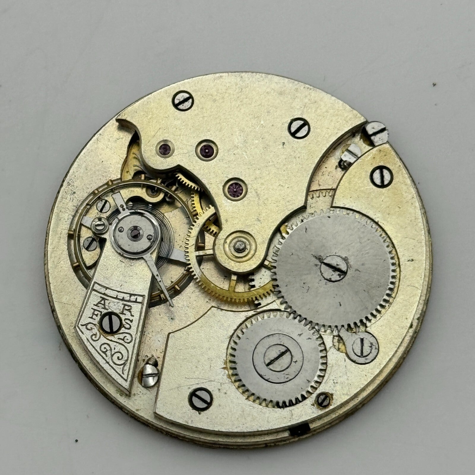 41.7mm Unidentified Quality Open Face Balance Ok Pocket Watch Movement PARTS