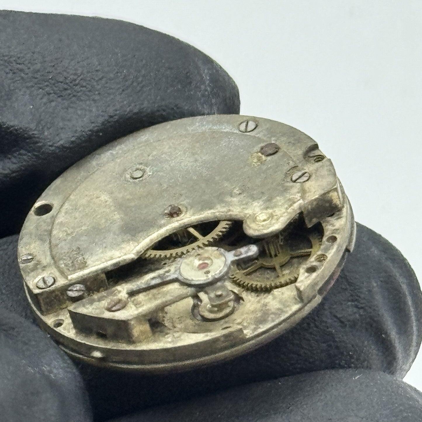 24.6mm Military Dial Watch Movement Old Style Swiss Parts Repair Restoration