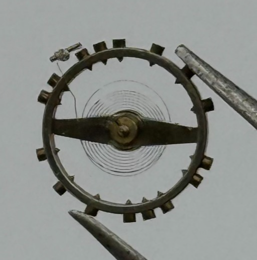 FEF 270 Balance Wheel Complete And Spring 5¼''' 173 M Watch Movement Parts 