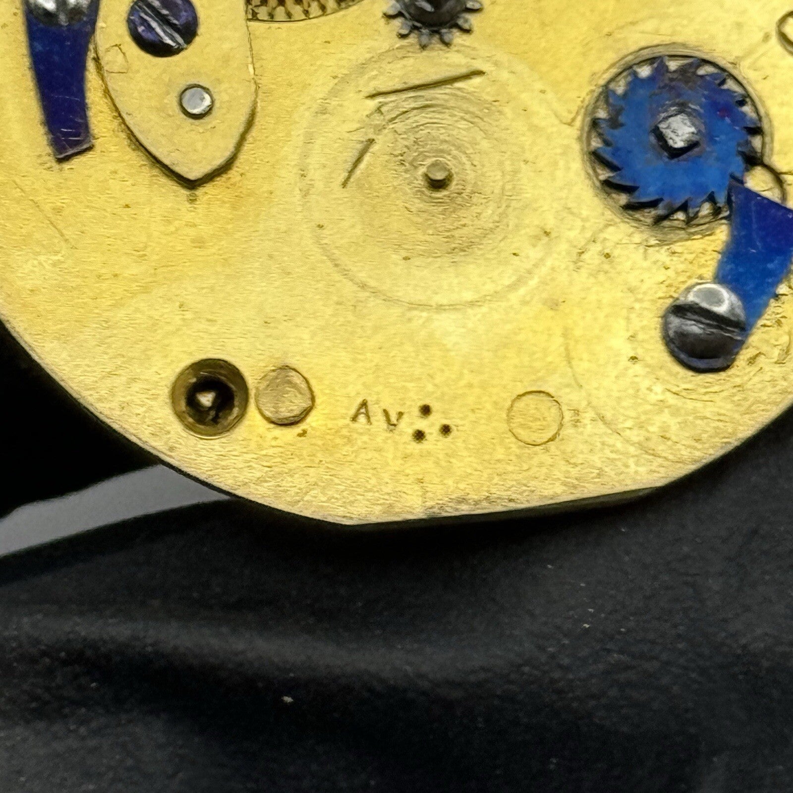 33.7mm Unidentified Quality Fusee Antique Pocket Watch Movement FOR PARTS