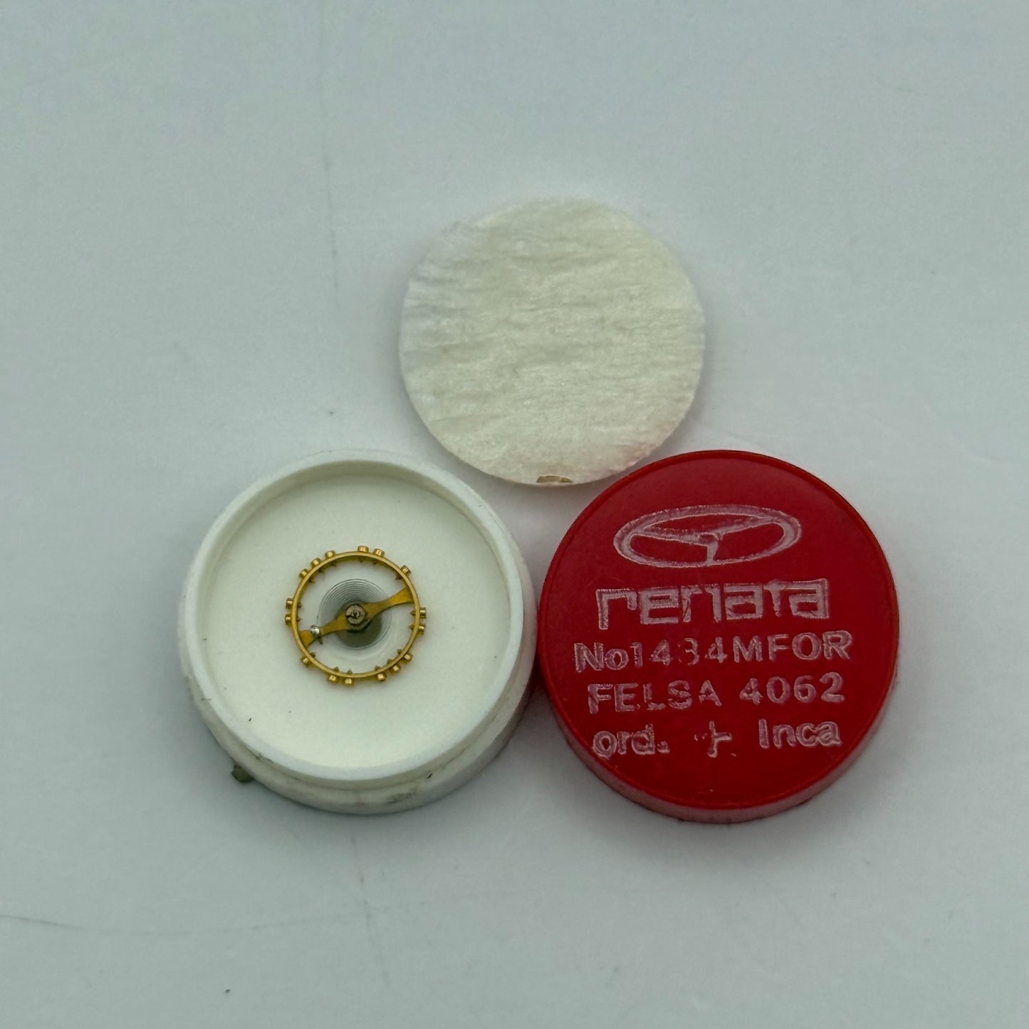 Felsa 4062 Balance Wheel Complete And Spring 1484 M Watch Movement Parts NOS