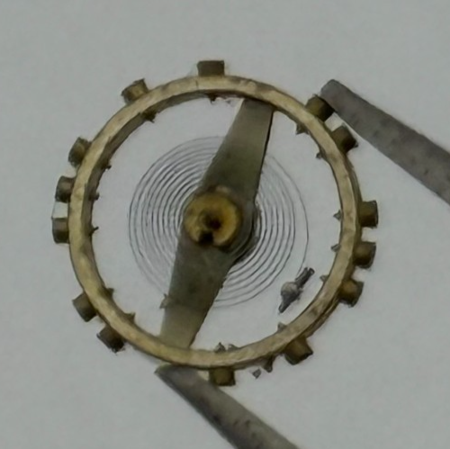 AS 976 1012 Balance Wheel Complete And Spring  29 M Watch Movement Parts NOS