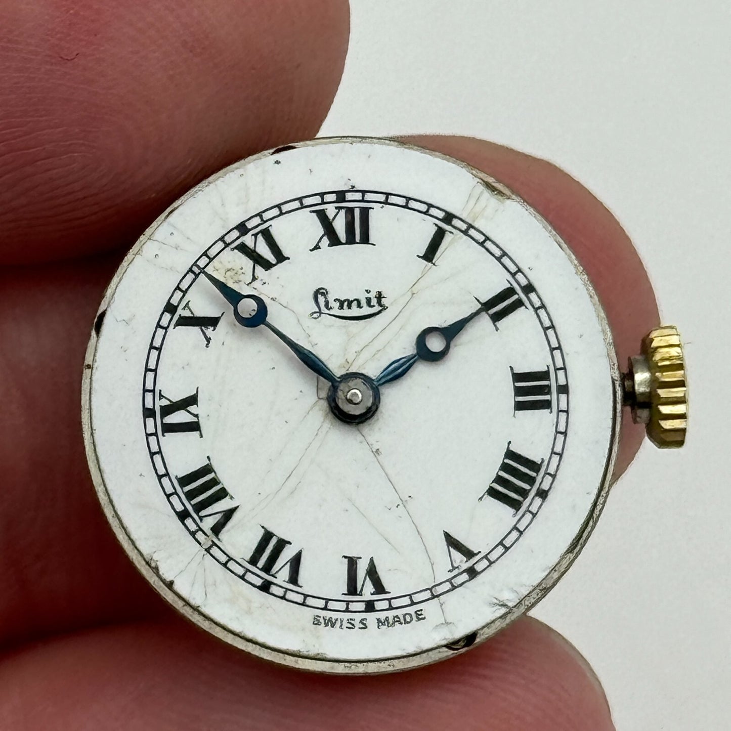 19.6mm Limit Revue Cal 78 Roman Numerals Trench Manual Wind Watch Movement PARTS