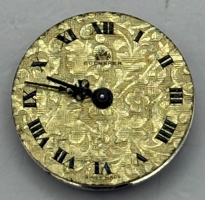 19.6mm Vintage Bucherer FEF 250 Manual Wind Watch Movement PARTS REPAIR
