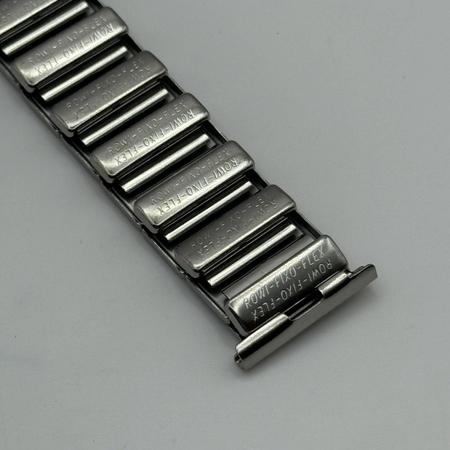 20mm Lug Rowi Fixo Flex Vintage New Old Stock NOS Expandable Strap Blue Silver