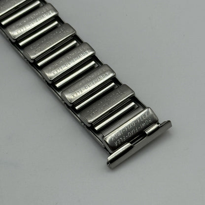 20mm Lug Rowi Fixo Flex Vintage New Old Stock NOS Expandable Strap Blue Silver