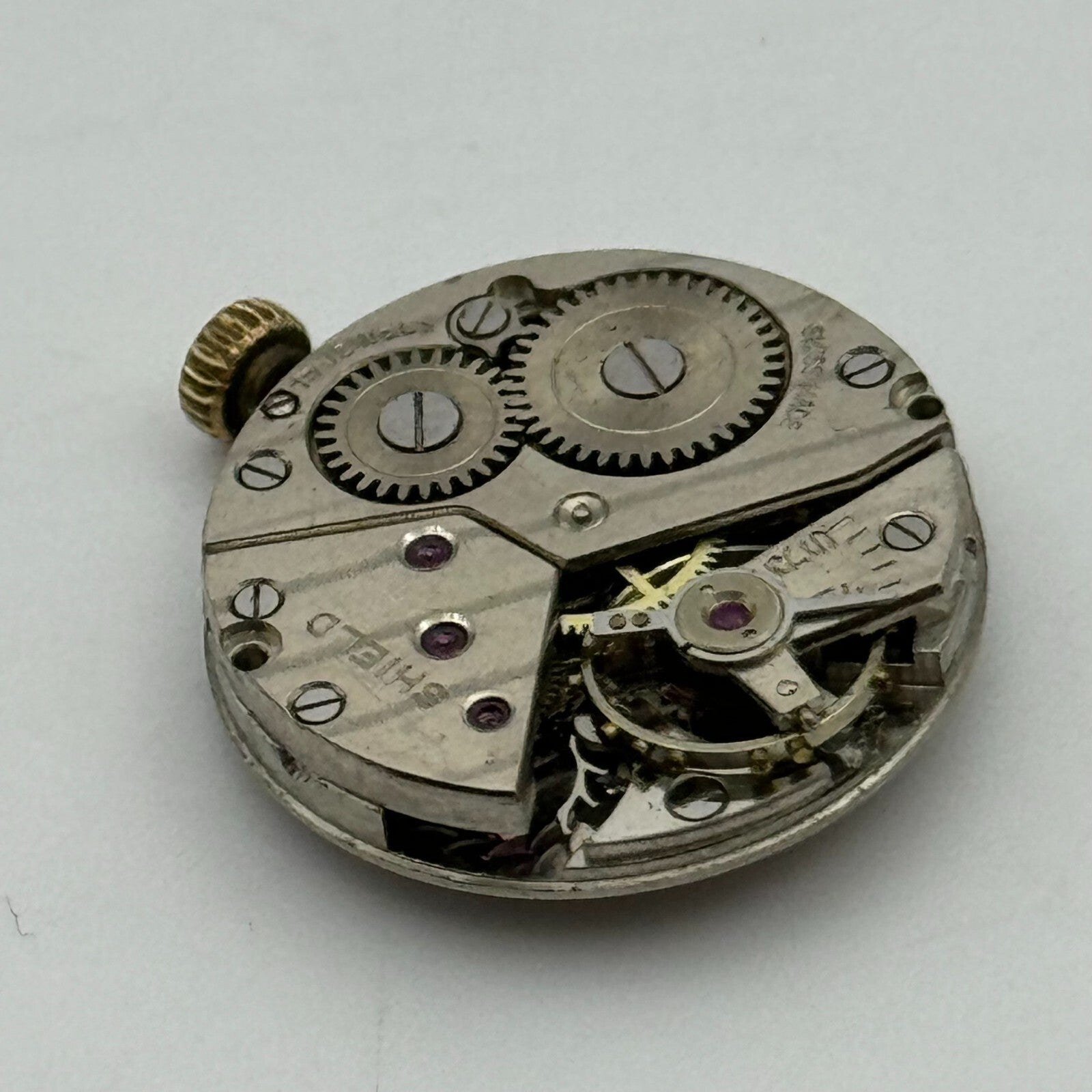 19.7mm Shield Peseux P 220 Manual Wind Swiss Made 15 Jewels Watch Movement PARTS