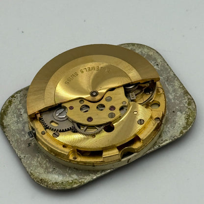 38mm Men’s Rare Vintage Rotary TV Case Automatic Swiss Date Watch PARTS REPAIR