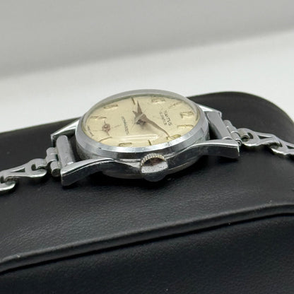 21mm Vintage Diantus 15 Jewels Sub Seconds Swiss Manual Wind Watch PARTS REPAIR