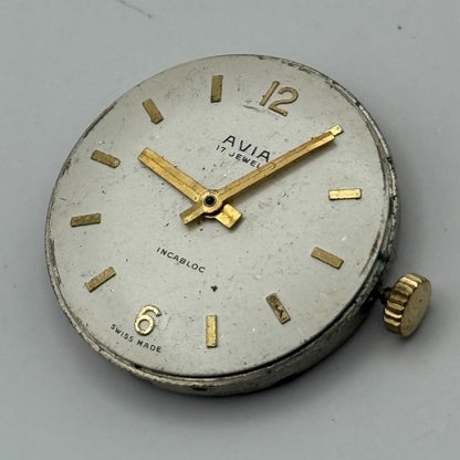 FHF ST 96 Watch Movement Avia Manual Wind Vintage Swiss Parts Repair 25.9mm